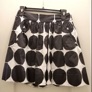 NEW Banana Republic Marimekko Skirt Blk/Wht-Sz 00P